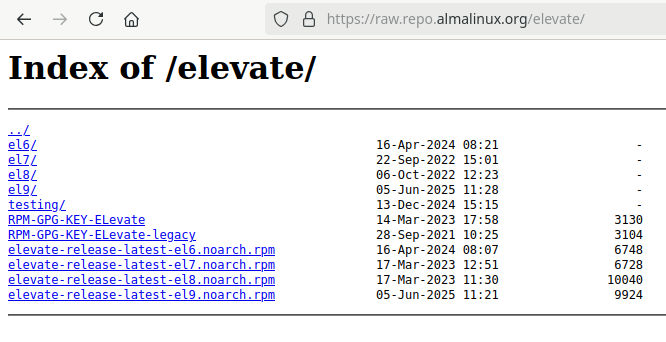 AlmaLinux Elevate AlmaLinux Elevate