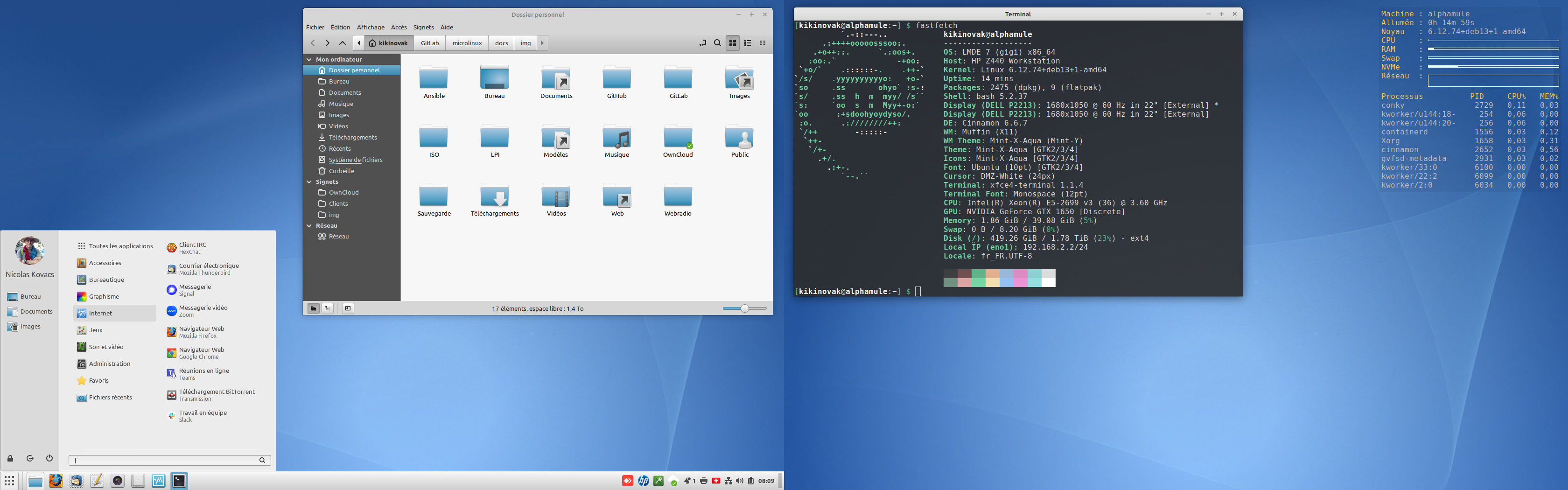 Poste de travail Linux Poste de travail Linux